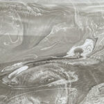 Abstract gray and white marbled art.